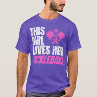 T-shirt Cette Fille Aime Son Pickleball