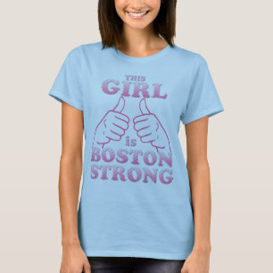 T-shirt Cette fille est Boston fort