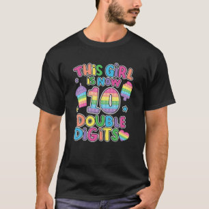 T-shirt Cette Fille Est Maintenant 10 Double Chiffre Pop I