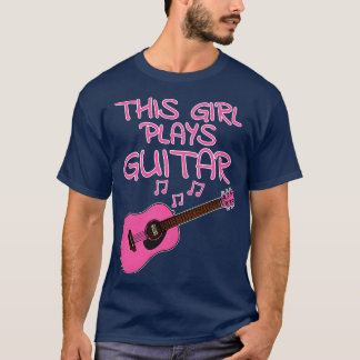 T-shirt Cette Fille Joue Guitare Femme Acoustique Guitaris