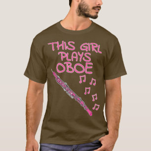T-shirt Cette Fille Joue Oboe Femme Oboiste Woodwind Music