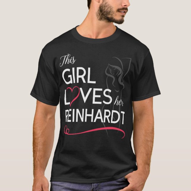T-shirt Cette fille l'aime REINHARDT (Devant)