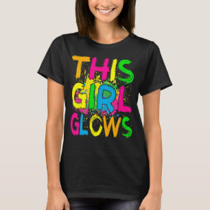 T-shirt Cette fille souffle la fête des années 80 rétro