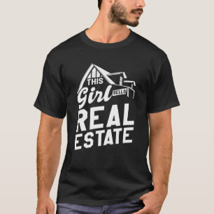 T-shirt Cette Fille Vend Immobilier Immobilier Femmes Immo