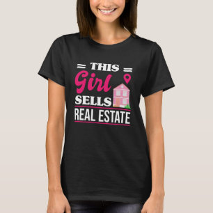 T-shirt Cette fille vend un cadeau à Home Broker Agent Rea