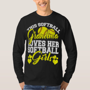 T-shirt Cette Grand-Mère De Softball Aime Ses Filles De So