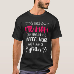 T-shirt Cette Mère PTO S'Exécute Sur Des Poumons Et Un Vol