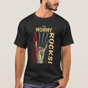 T-shirt Cette Mommy Rocks Vintage Retro Concert Les années