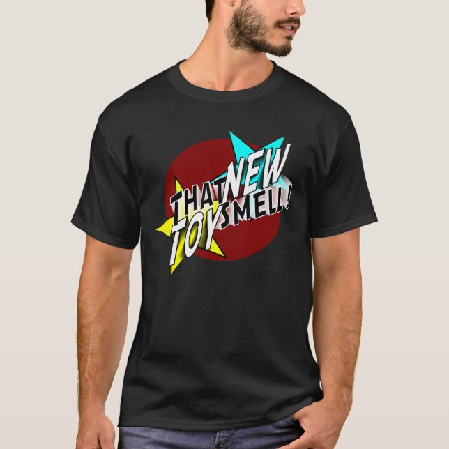 T-shirt Cette nouvelle pièce en t de logo d'odeur de jouet (Devant)