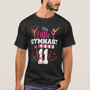 T-shirt Cette petite gymnaste a 11 ans Joyeux anniversaire
