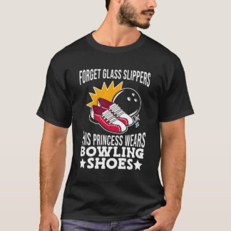 T-shirt Cette Princesse Porte Un Bowling Chaussures Bowler