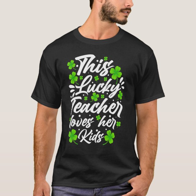 T-shirt Cette Professeur Heureuse Aime Ses Enfants Saint P (Devant)