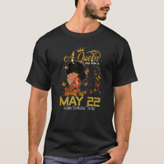 T-shirt Cette Reine Est Née En Juillet 22 Joyeux Anniversa