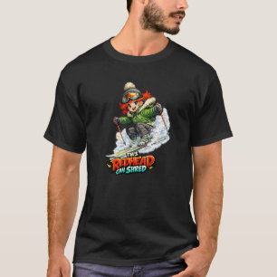 T-shirt Cette rousse peut déchiqueter Manga Pride Skiing S