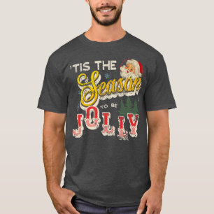 T-shirt Cette saison Joyeux Noël Vintage être Jolly