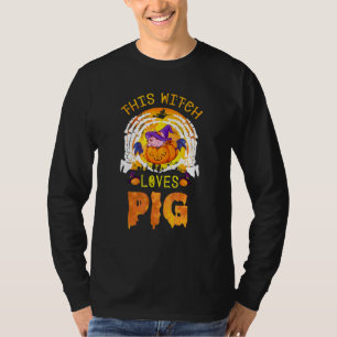 T-shirt Cette Sorcière aime les cochons Halloween Cosplay