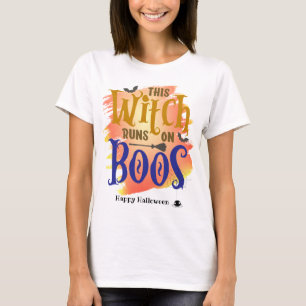 T-shirt Cette Sorcière Fonctionne Sur Boos Halloween