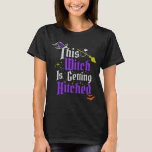 T-shirt Cette sorcière obtient la jeune mariée accroché