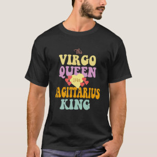 T-shirt CETTE VIRGO QUEEN AIME SON SAGITTARIUS ROI Husban