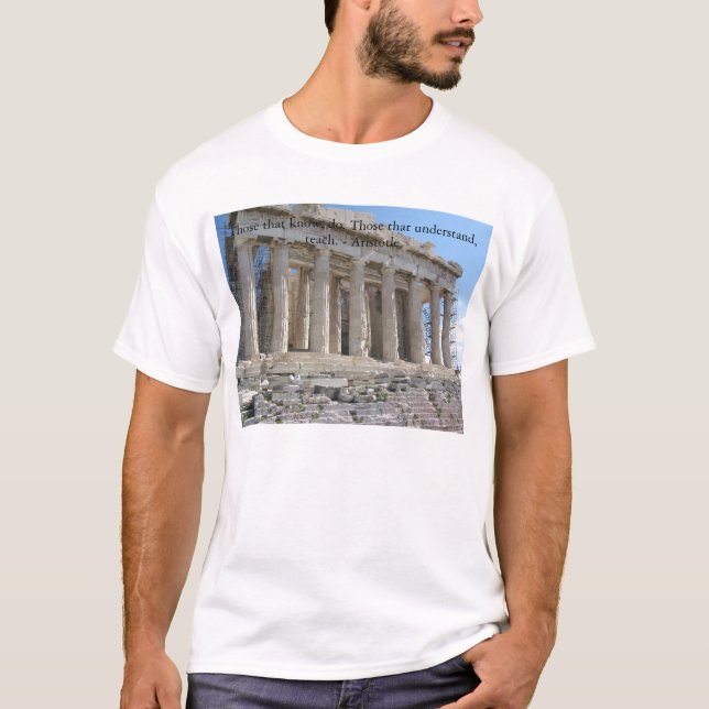 T-shirt Ceux qui savent, font. Ceux qui comprennent, (Devant)