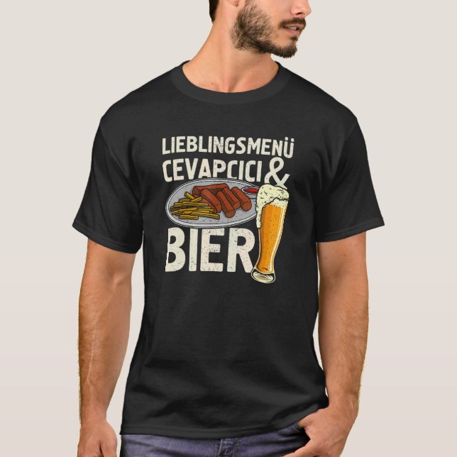 T-shirt Cévapcici Kebab cuisine balkanique (Devant)