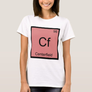 T-shirt Cf - Champ centre Chimie Élément Symbole Baseball