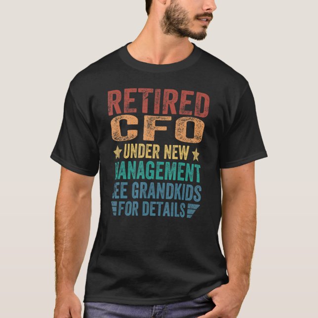 T-shirt Cfo Retraité Sous Nouvelle Gestion Pour Grand-Père (Devant)