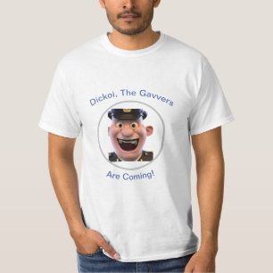 T-shirt CGI drôle visage policier avec Romany Slogan