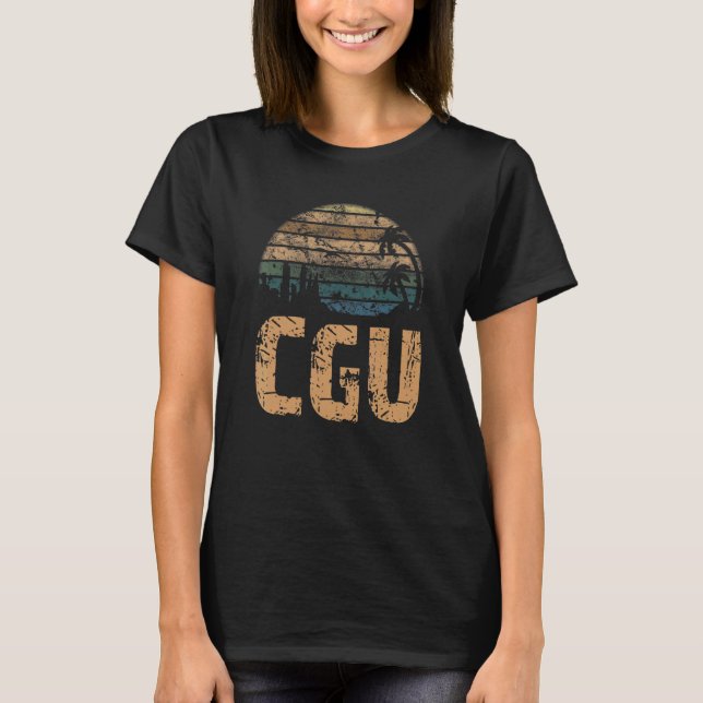 T-shirt CGU Vintage Sunset Distressed (Devant)