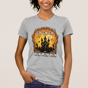 T-shirt Ch Meow Château Hanté Halloween_1