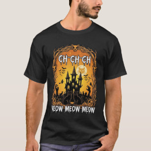 T-shirt Ch Meow Château Hanté Halloween_1