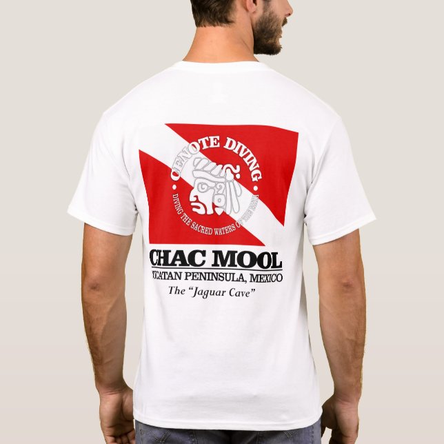 T-shirt Chac Mool (meilleures grottes) (Dos)