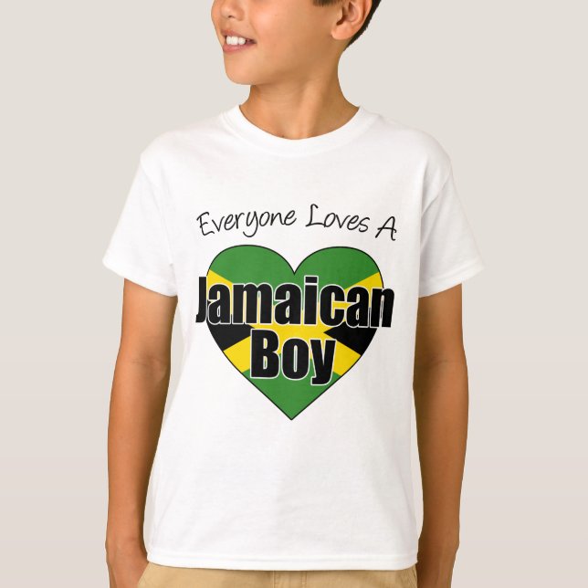 T-shirt Chacun aime un garçon jamaïcain (Devant)