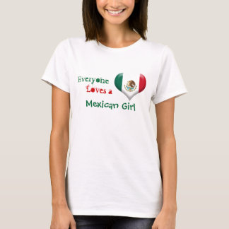 T-shirt Chacun aime une fille mexicaine