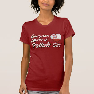T-shirt Chacun aime une fille polonaise
