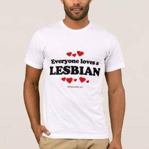 T-shirt Chacun aime une lesbienne