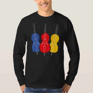 T-shirt Chaîne de basse haute qualité rétro à basse double