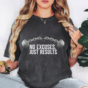 T-shirt Chaîne de salle de sport sans excuses, juste des r