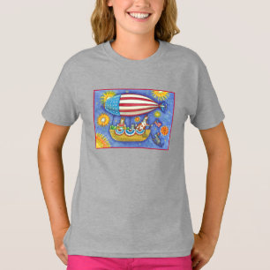 T-SHIRT CHAÎNES ET SOURIS HISS N'FITZ EN 4 JUILLET ZEPPELI