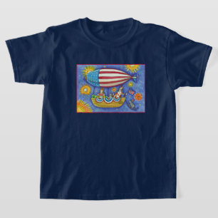 T-SHIRT CHAÎNES ET SOURIS HISS N'FITZ EN 4 JUILLET ZEPPELI