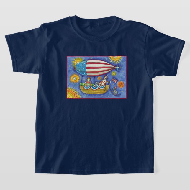 T-SHIRT CHAÎNES ET SOURIS HISS N'FITZ EN 4 JUILLET ZEPPELI (Poser)