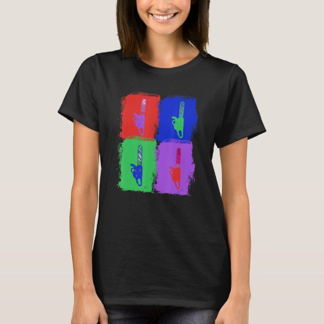 T-shirt Chainsaw Chainsaws Pop Art (Devant)