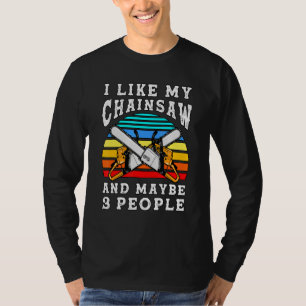 T-shirt Chainsaw Opérateur Sawyer Logger coupe bois