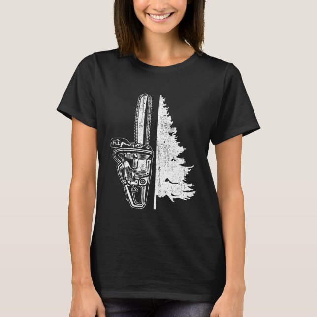 T-shirt Chainsaw tree (Devant)