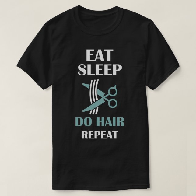 T-shirt Chaire de coupe de cheveux (Design devant)