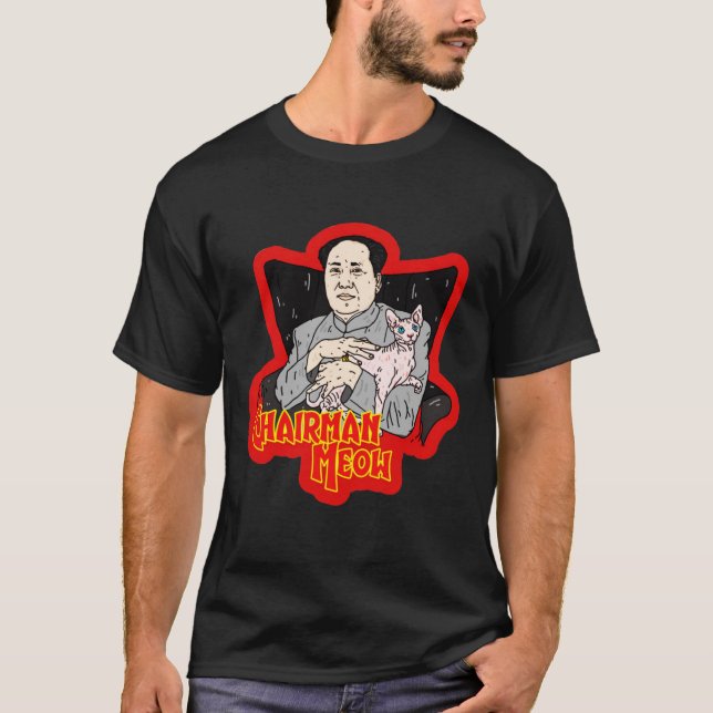 T-shirt Chairman Meow  Mao Zedong1019 (Devant)