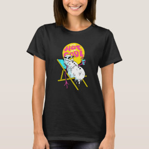 T-shirt Chaise de la partie d'hiver Parody Melting Snowman