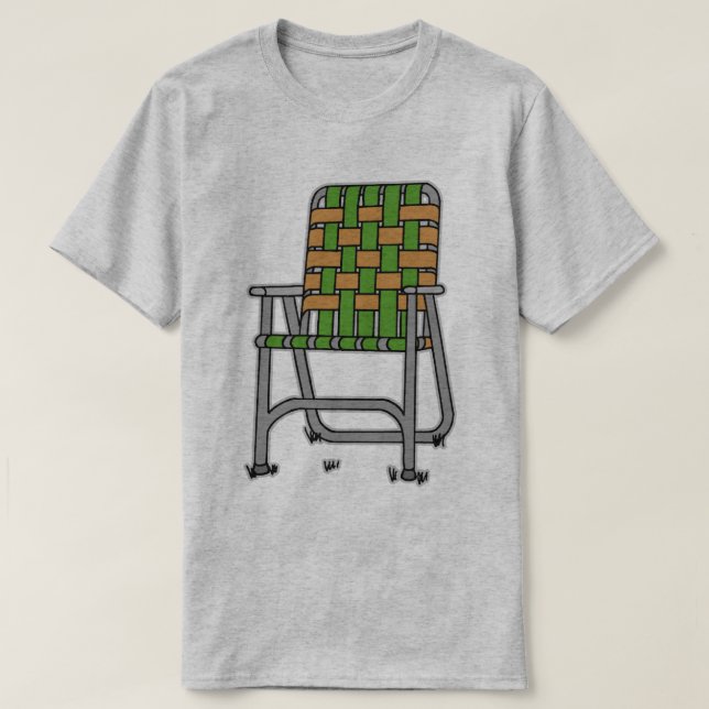 T-shirt Chaise de pelouse pliante (Design devant)