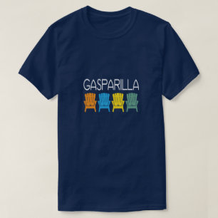 T-shirt Chaises de plage de la Floride d'île de Gasparilla