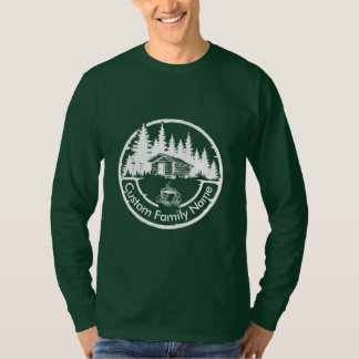 T-shirt Chalet Cabane Grange Maison | Nom de Famille Perso
